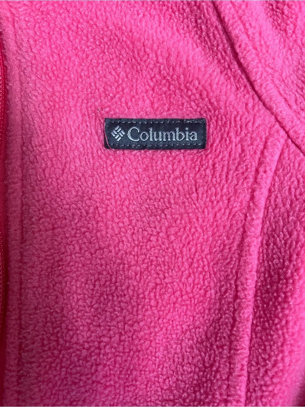 Columbia Bright Pink Full-Zip Fleece Jacket